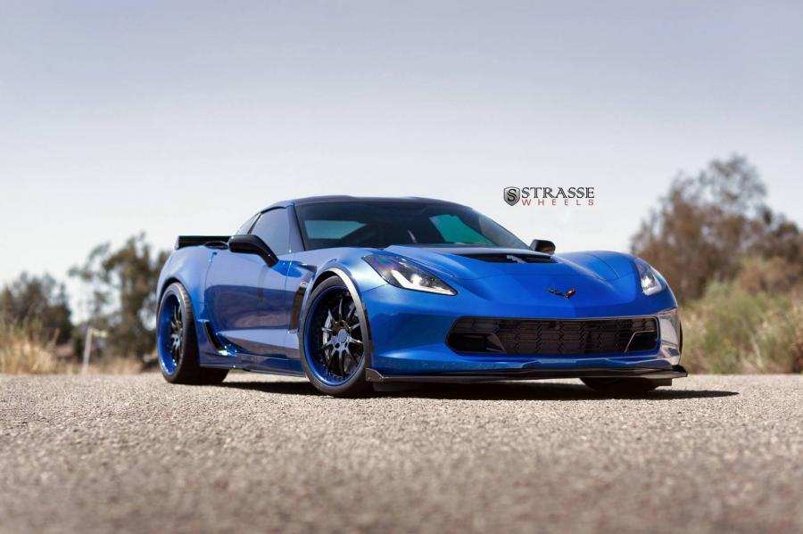 Chevrolet Corvette Z06 on Strasse Wheels '2015
